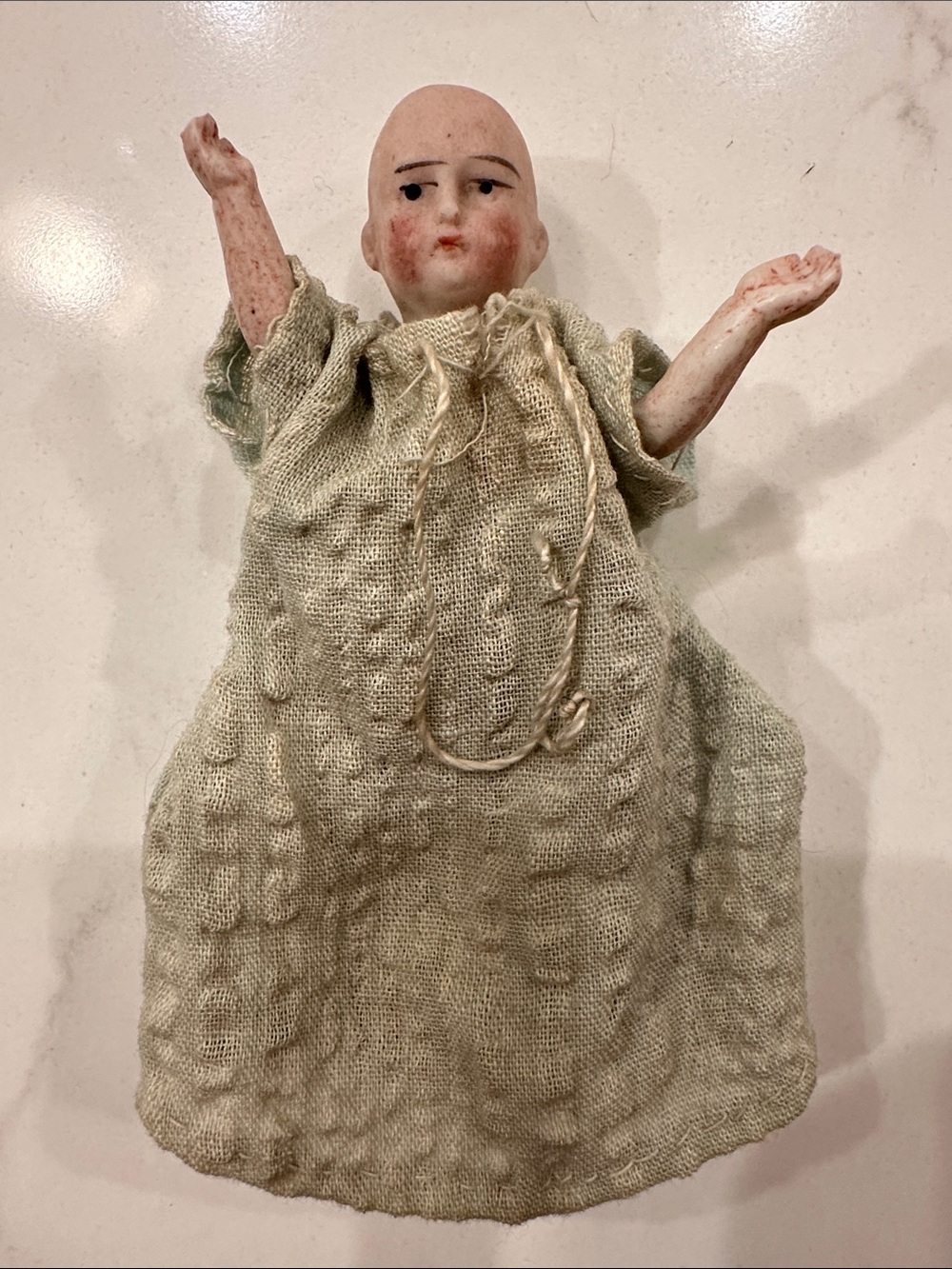 Antique Gebrüder Heubach 6095 German Character Bisque Baby Doll